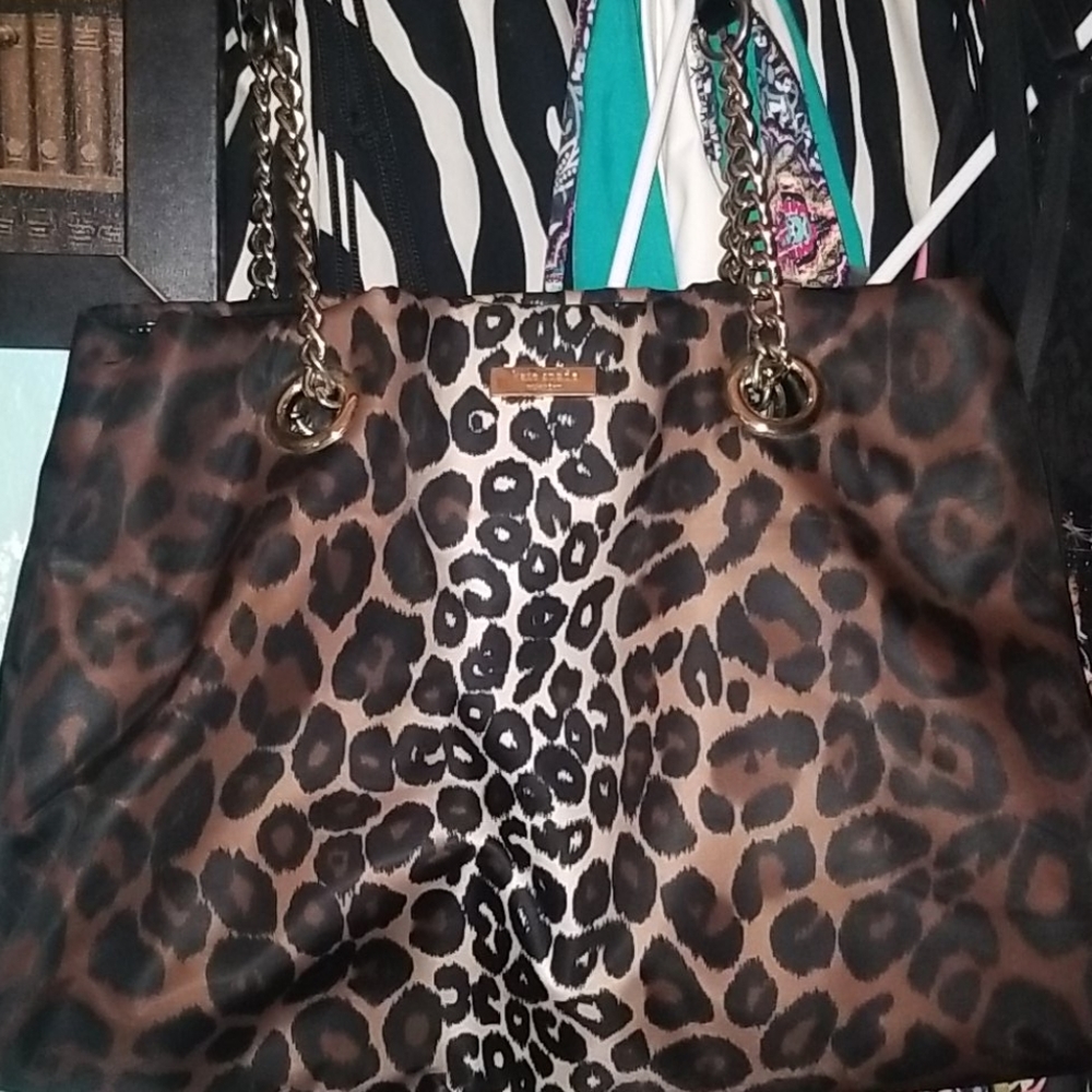 Kate spade cheetah purse barley used